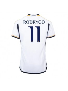 Moški Nogometna dresi replika Real Madrid Rodrygo Goes #11 Domači 2023-24 Kratek rokav